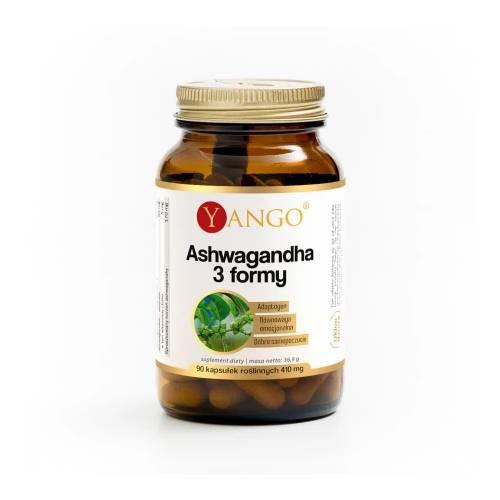 Miniaturka artykułu - YANGO Ashwagandha 3 formy, 90 kaps.