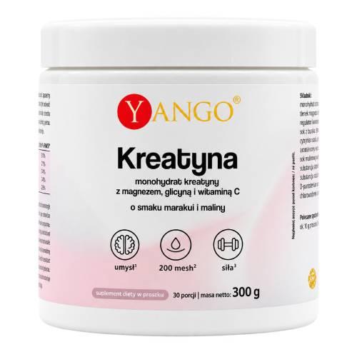 Miniaturka artykułu - Yango Kreatyna Marakuja Malina, 300 g