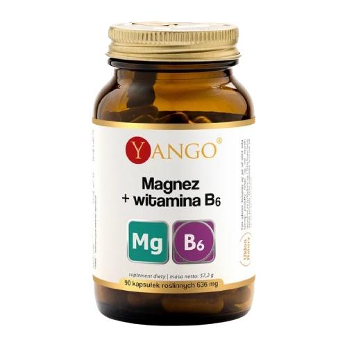 Miniaturka artykułu - YANGO Magnez + witamina B6, 90 kaps.