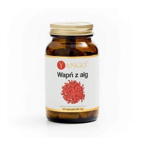Miniaturka artykułu - YANGO Wapń z Alg Czerwonych, 90 kaps.