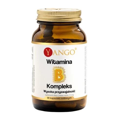 Miniaturka artykułu - Yango Witamina B kompleks, 90 kapsułek - suplement diety z witaminami z grupy B