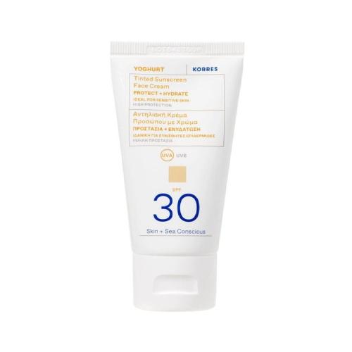 Miniaturka artykułu - Korres Yoghurt koloryzujący krem do twarzy SPF 30, 50 ml