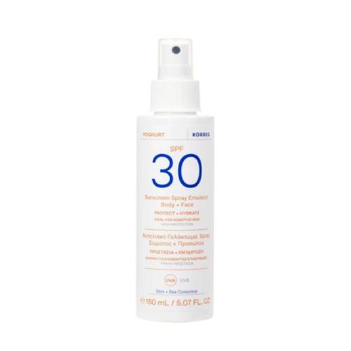 Miniaturka artykułu - Korres Yoghurt Spray do ciała i twarzy SPF30, 150 ml