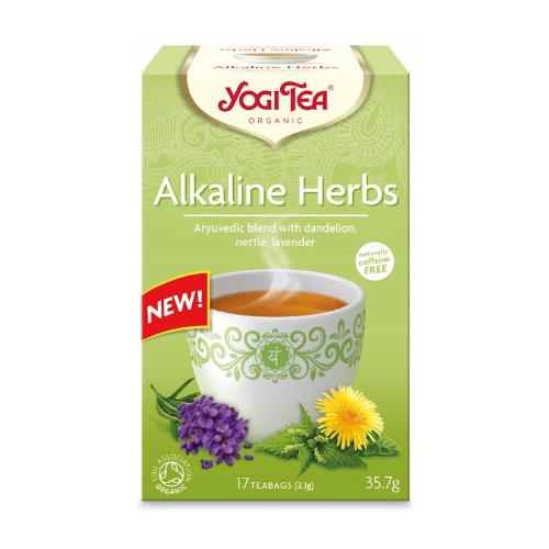 Miniaturka artykułu - YOGI TEA Alkaline Herbs Herbatka Zioła Alkaiczne, 17x2.1g
