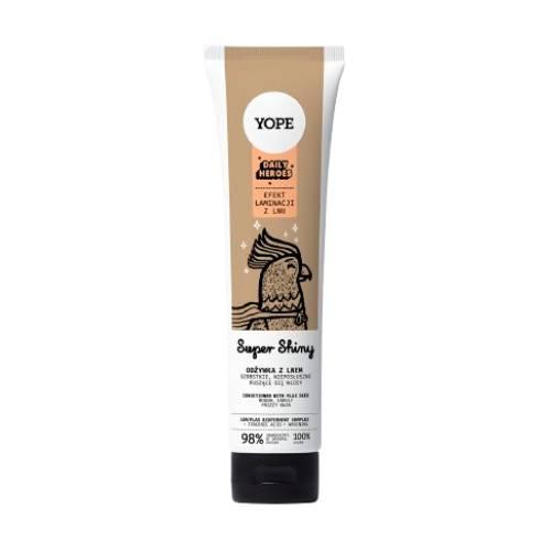 Miniaturka artykułu - Yope Daily Heroes Super Shiny Odżywka z lnem, 170 ml