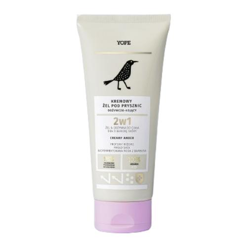 Miniaturka artykułu - YOPE Kremowy żel pod prysznic odżywczo-kojący Creamy Amber, 200ml