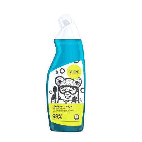 Miniaturka artykułu - YOPE Limonka i mięta naturalny żel do czyszczenia toalet, 750ml