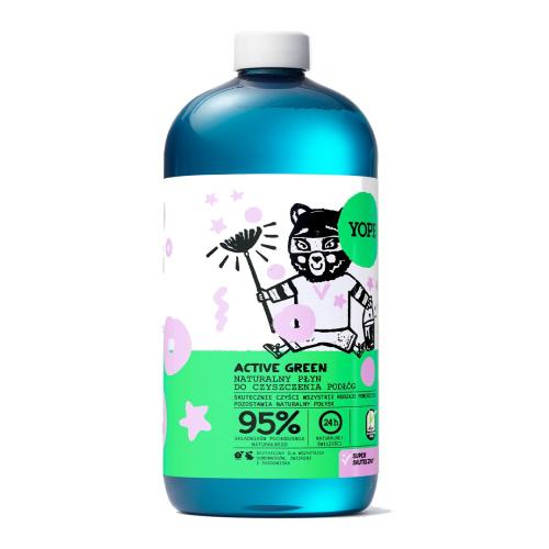 Miniaturka artykułu - YOPE Naturalny płyn do czyszczenia podł&oacute;g ACTIVE GREEN, 1l