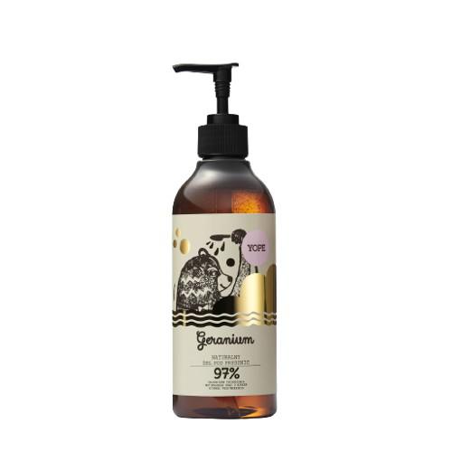 Miniaturka artykułu - YOPE Naturalny Żel pod prysznic Geranium, 400ml