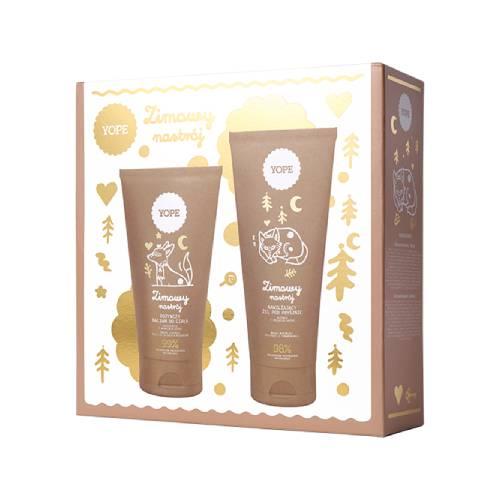 Miniaturka artykułu - Yope Zimowy nastr&oacute;j Zestaw Nawilżający żel pod prysznic, 200 ml + Odżywczy balsam do ciała, 150 ml