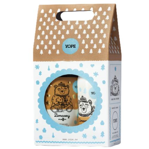 Miniaturka artykułu - YOPE ZIMOWY MUFFIN Zestaw Balsam do rąk i ciała, 300ml + Mydło do rąk, 500ml
