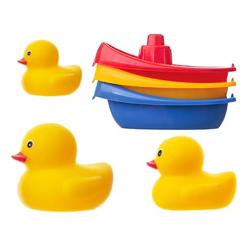 Miniaturka artykułu - Tullo Zabawki do kąpieli bez dziurki, 6 szt.