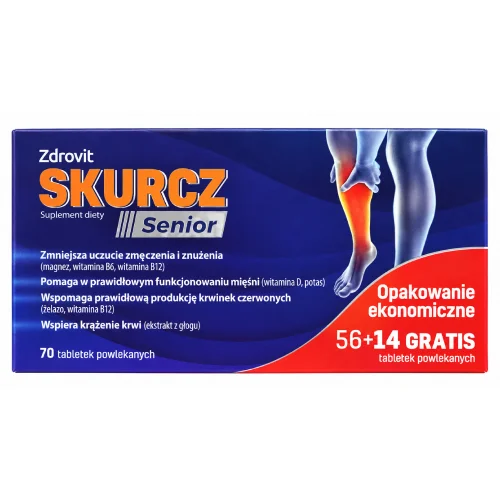 Miniaturka artykułu - Zdrovit Skurcz Senior, 70 tabl. powl.