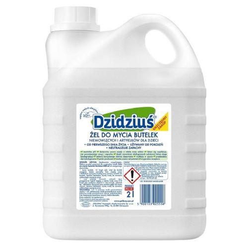 Miniaturka artykułu - DZIDZIUŚ Żel do mycia butelek, 2l