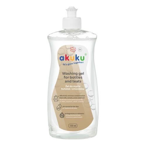 Miniaturka artykułu - Akuku Żel do mycia butelek i smoczk&oacute;w, 500 ml