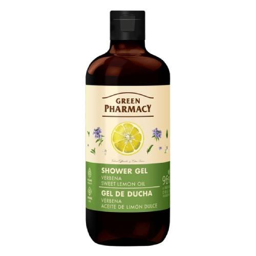 Miniaturka artykułu - GREEN PHARMACY Żel pod prysznic Werbena i Olejek ze słodkiej cytryny, 500ml