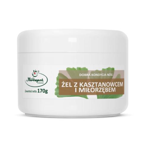 Miniaturka artykułu - Żel z kasztanowcem i miłorzębem do pielęgnacji n&oacute;g, 170 g