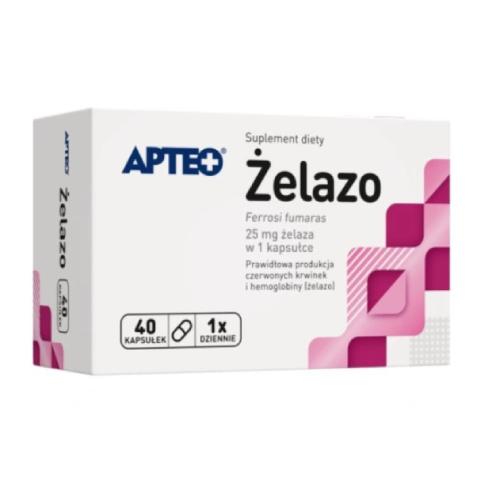 Zdjęcie produktu - APTEO Żelazo, 40 kapsułek