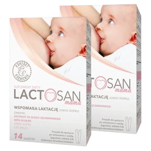 Miniaturka artykułu - Zestaw 2 x  Zestaw LACTOSAN Mama, 14 saszetek