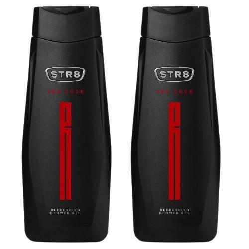 Miniaturka artykułu - Zestaw 2x STR8 RED CODE Żel pod prysznic, 400ml