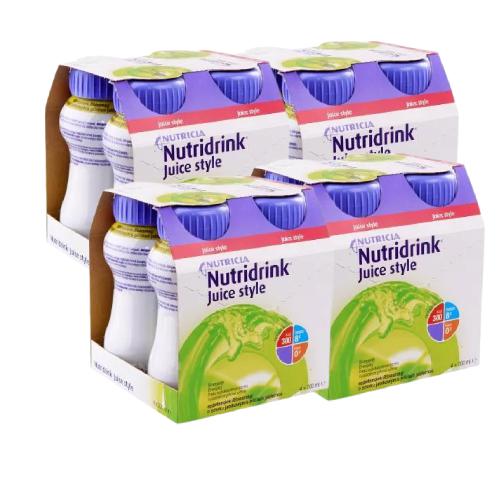 Miniaturka artykułu - Zestaw 4x Nutridrink Juice Style o smaku jabłkowym, 4x200ml