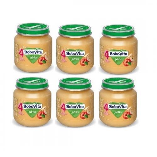 Miniaturka artykułu - ZESTAW 6 x BoboVita Deserek jabłko, 125g