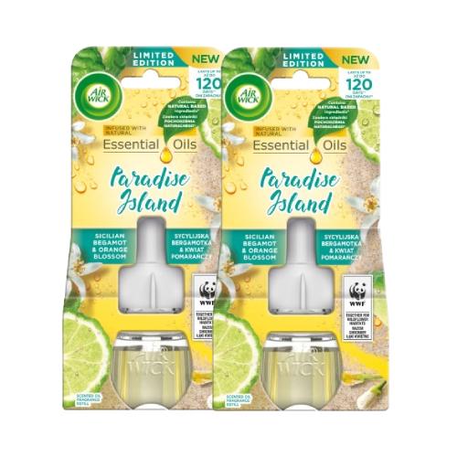 Miniaturka artykułu - Air Wick Electric Bergamotka i Pomarańcza Wkład do elektrycznego odświeżacza, 2x 19ml