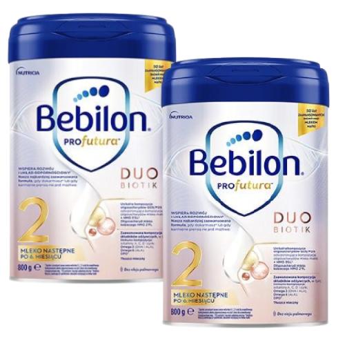 Miniaturka artykułu - Zestaw Bebilon Profutura Duobiotik 2 mleko następne po 6. miesiącu, 2x 800g