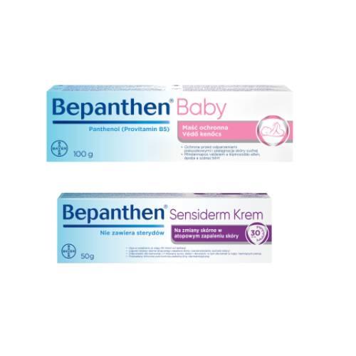 Miniaturka artykułu - Zestaw Bepanthen Baby, 100g + Bepanthen Sensiderm, 50g