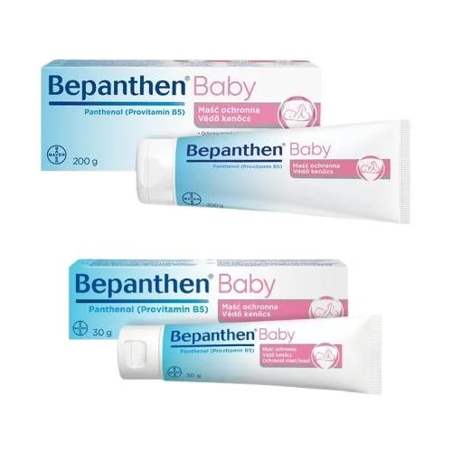 Miniaturka artykułu - Zestaw Bepanthen Baby Maść ochronna, 200 g + 30 g