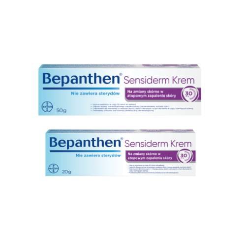 Zestaw Bepanthen Sensiderm 50g + GRATIS 20g