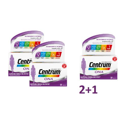 Zestaw CENTRUM ONA, 2+1 (90 tabletek)