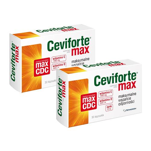 Zestaw CEVIFORTE MAX, 2x30 kapsułek