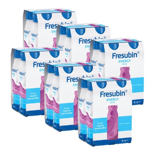 Miniaturka artykułu - Zestaw Fresubin Energy Drink smak czarna porzeczka, 24 x 200 ml