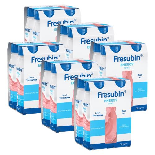 Miniaturka artykułu - Zestaw Fresubin Energy Drink smak truskawka, 24 x 200 ml