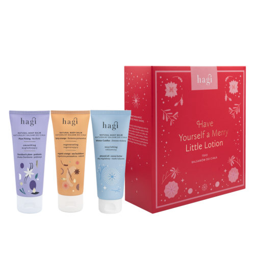 Miniaturka artykułu - HAGI Zestaw Have Yourself a Merry Little Lotion Naturalne balsamy do ciała, 3x75ml