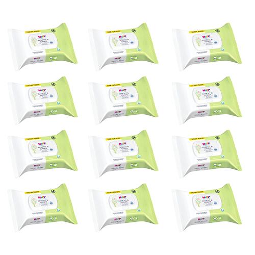 Zestaw HIPP Babysanft Ultra-Sensitive Chusteczki nawilżane do twarzy i rączek, 12 x 20 sztuk