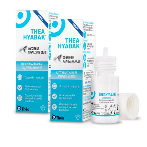 Miniaturka artykułu - Zestaw Hyabak Thea Krople do oczu 0,15%, 2 x 10 ml