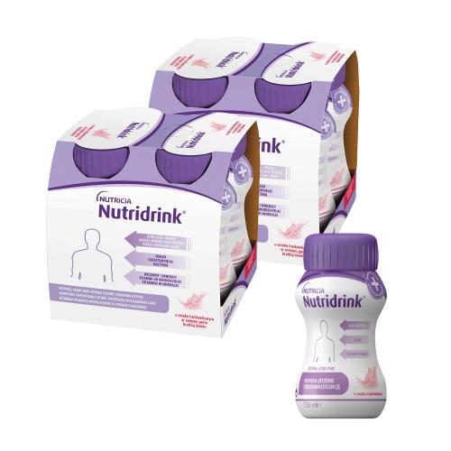 Miniaturka artykułu - Zestaw Nutridrink Truskawka 8x 125ml + 125ml