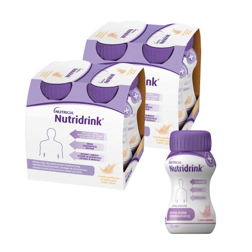Miniaturka artykułu - Zestaw Nutridrink Waniliowy, 8x 125ml + Nutridrink Truskawkowy, 125ml 