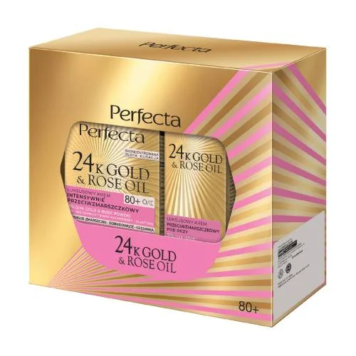 Miniaturka artykułu - Perfecta 24K Gold & Rose Oil Zestaw dla kobiet 80 +