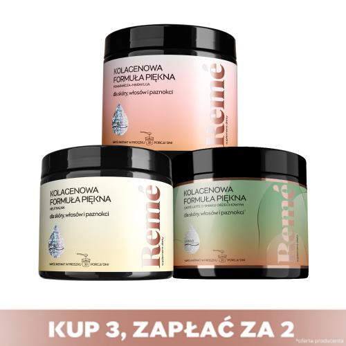 Miniaturka artykułu - Zestaw 3x REME (Pomarańcza-Marakuja, Orzechowa, Neutralna), 150g