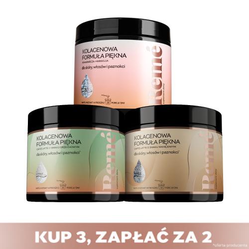 Miniaturka artykułu - Zestaw 3x REME (Pomarańcza-Marakuja, Orzechowa, Waniliowa), 150g