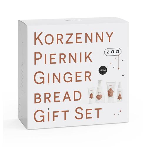 Miniaturka artykułu - ZIAJA Korzenny Piernik Zestaw Żel pod prysznic, 160ml + Pianka do mycia, 250ml + Krem do rąk, 50ml + Mgiełka do ciała, 100ml