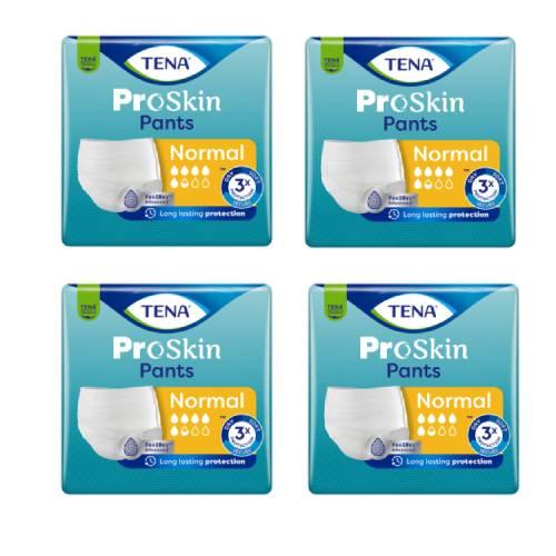 Miniaturka artykułu - Zestaw TENA PANTS Normal ProSkin Medium Majtki chłonne, 4x30 sztuk