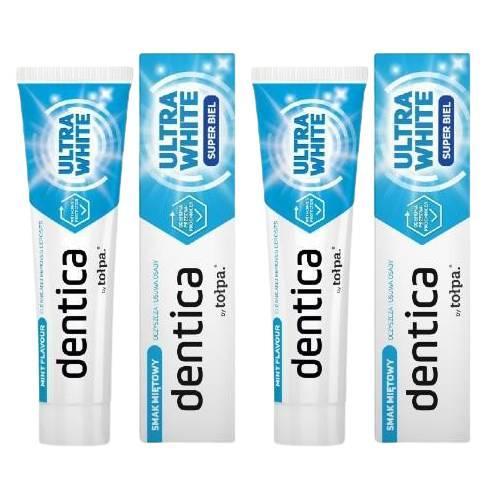 Miniaturka artykułu - Zestaw TOŁPA Dentica Pasta do zęb&oacute;w Ultra White, 2x100ml