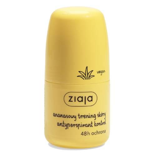 Miniaturka artykułu - Ziaja Ananasowy Antyprespirant Roll-On, 60 ml