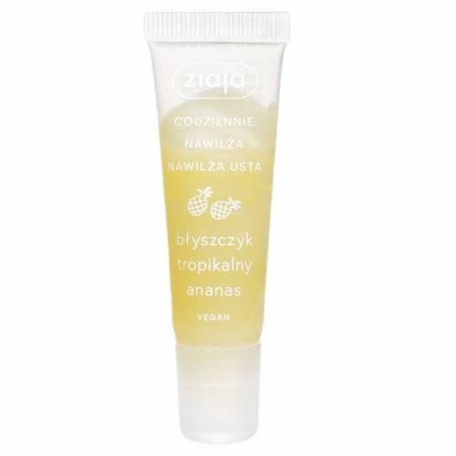 Miniaturka artykułu - ZIAJA CODZIENNIE NAWILŻA Błyszczyk Tropikalny Ananas, 12ml