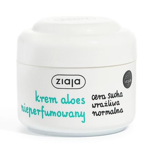 Miniaturka artykułu - Ziaja Krem aloesowy nieperfumowany, 50 ml