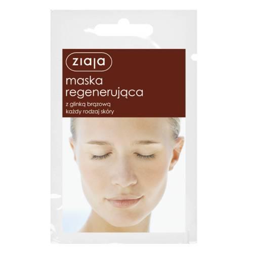 Miniaturka artykułu - ZIAJA Maska Regenerująca z glinką brązowa, 7ml